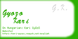 gyozo kari business card