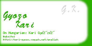gyozo kari business card